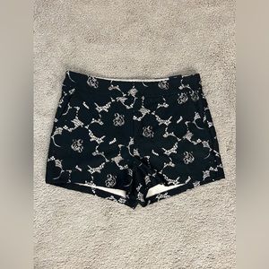 Express Black Lace Midrise Shorts